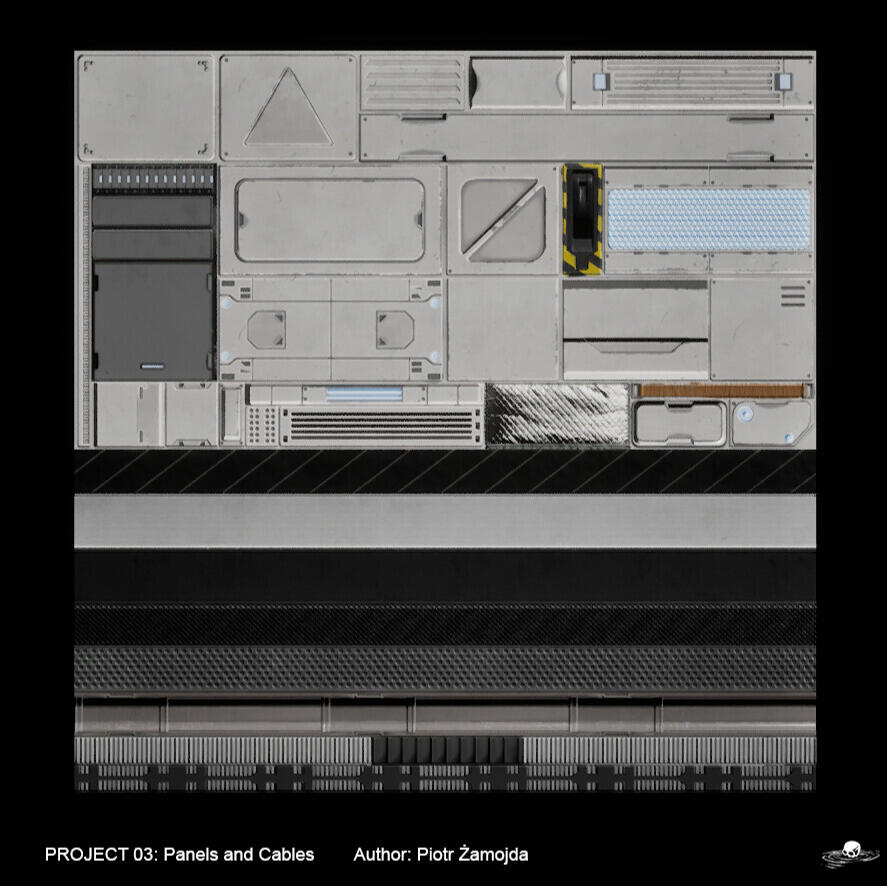 Atlas texture containing all important details